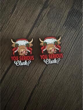 2 New Cow focal Bead Charms